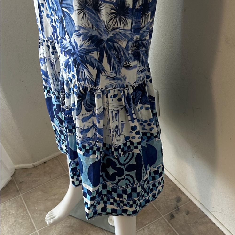 Blue Floral Women's Skirt - Picture 6 of 10
